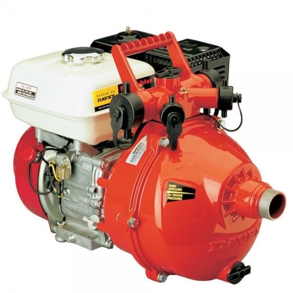 Davey 5265HE Twin impeller equipped with GX200 Honda Elect Start engine (battery and leads not included)