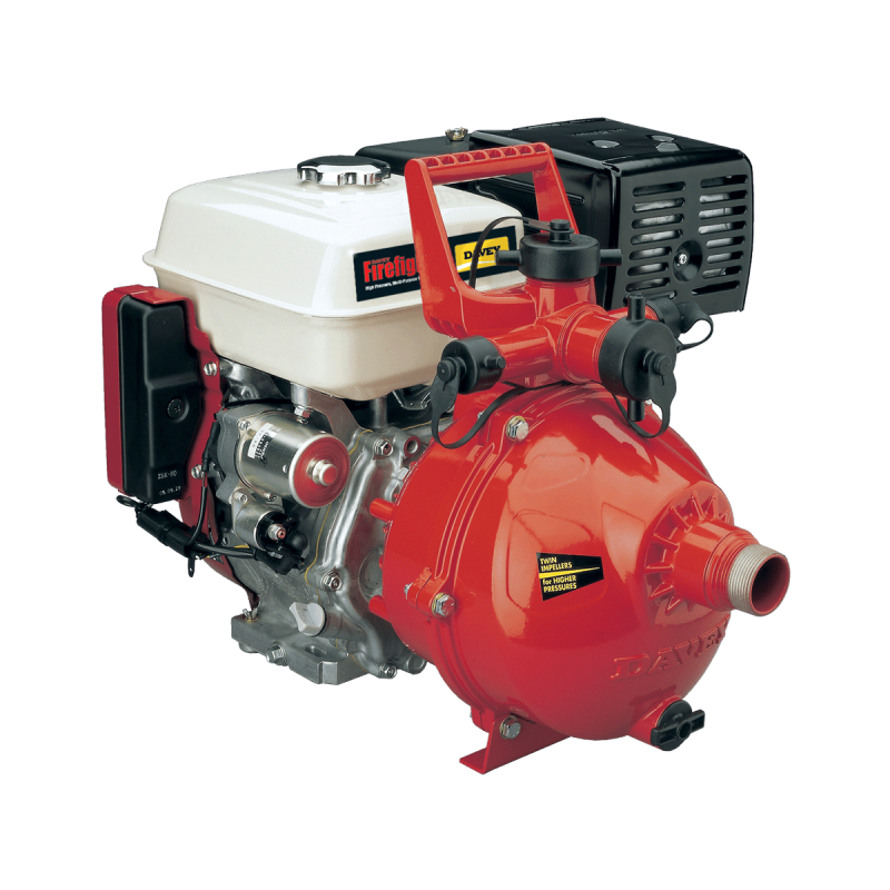 Davey 5290HE Twin Impeller Firefighter with Honda GX270 9Hp Electric Start