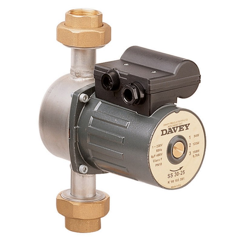 Davey SS30-25 Domestic Circulation Pump Stainless Steel