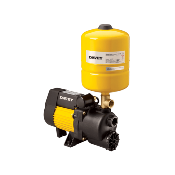 Davey XP25P8 Jet Assisted Centrifugal Pump with Pressure Switch and 8L Pressure Tank