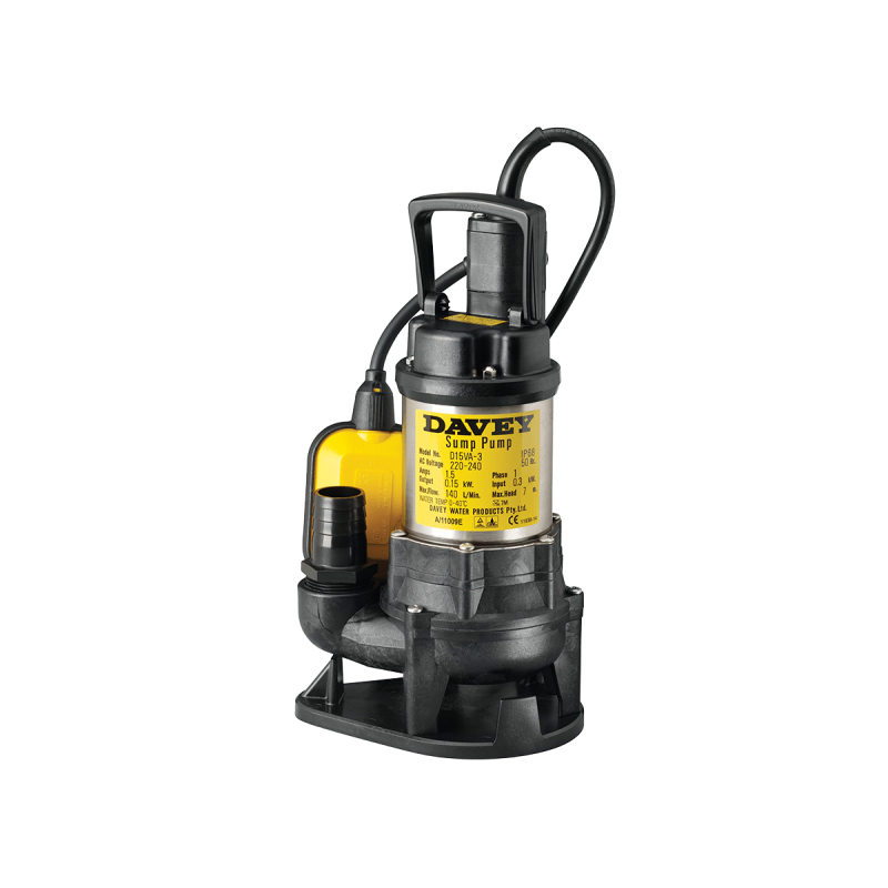 Davey D15VA Multi-purpose Vortex Auto Sump Pump