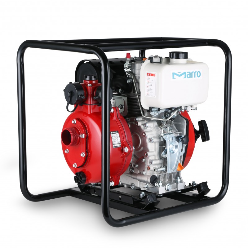 Marro 7HP 2" Diesel High Pressure Water Pump Fire Fighting Irrigation Twin Impeller Up to 87m head - DHGP2-50