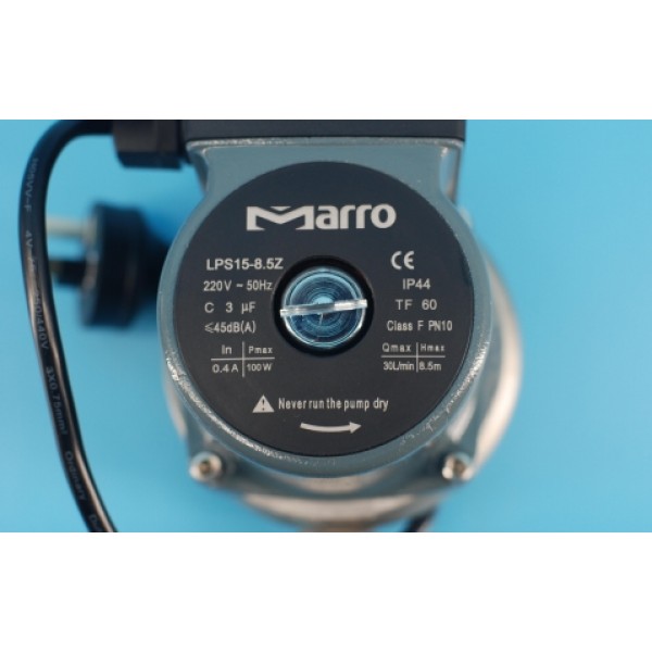 Marro LPS15-0.85Z Hot Water Circulation Pump Stainless Steel Pump Body Auto/Manual Operation