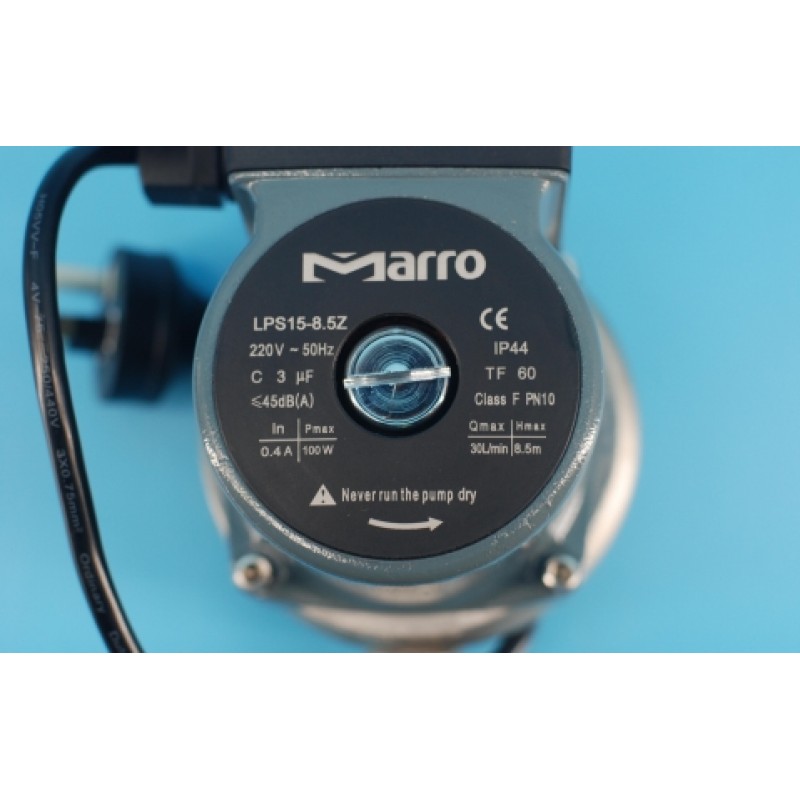 Marro LPS15-0.85Z Hot Water Circulation Pump Stainless Steel Pump Body Auto/Manual Operation