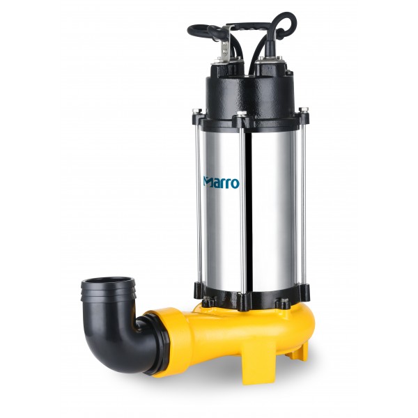 Marro V1800DF Stainless Steel casing Submersible Sewage Pump with Auto Flow Control and Scissor Cutting System