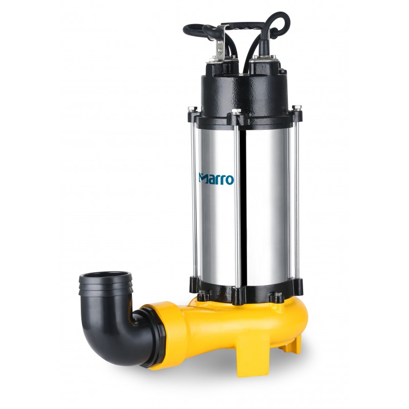 Marro V1800DF Stainless Steel casing Submersible Sewage Pump with Auto Flow Control and Scissor Cutting System