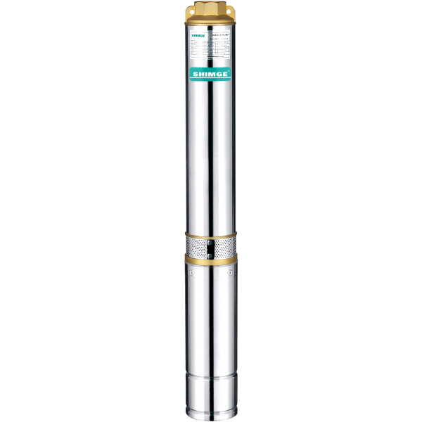 SHIMGE 4SGm3/13 Stainless Steel Bore Water Pump Deep Well 4" 96m Head / 80l/min Flow Single Phase